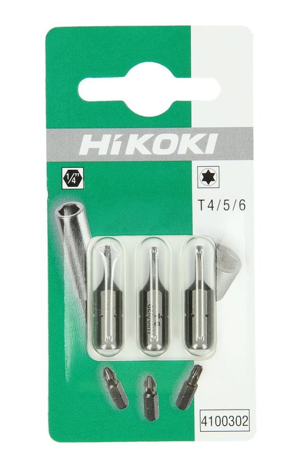 Vijačni nastavki 1/4˝ TORX T4/T5/T6 3kos