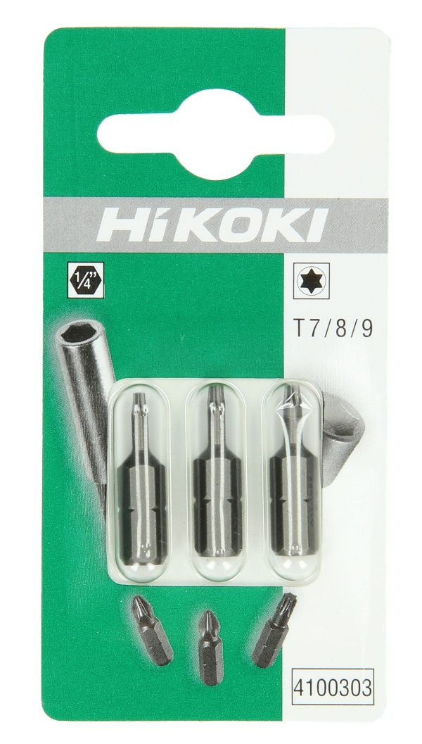 Vijačni nastavki 1/4˝ TORX T7/T8/T9 3kos