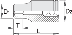 Ključ nasadni 1/2″ 12 kotni – 190/1 12p