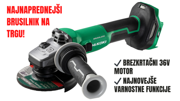 Kotni brusilnik (fleksarca) HiKOKI G3613DVE in G1813DVE