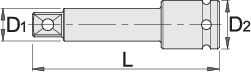 Podaljšek 1.1/2″, impact – 234.4/4