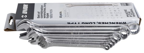 Garnitura dolgih viličasto obročnih ključev v kartonu, 120/1CS, 603709 Garnitura dolgih viličasto obročnih ključev v kartonu, 120/1CS, 603709