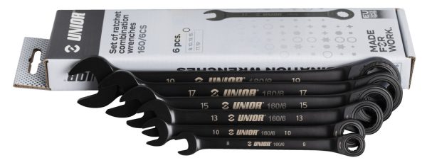 Garnitura viličasto obročnih ključev z ragljo v kartonu, 160/6CS, 623709